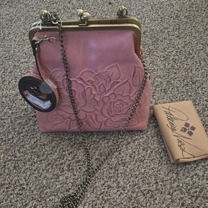 Patricia Nash rose tooled vintage vegetable tanned bag